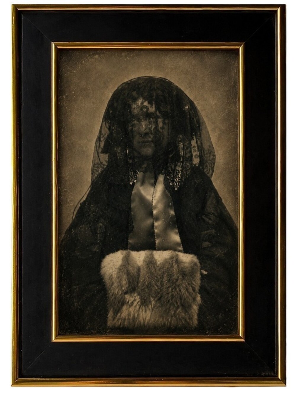 Vintage Victorian Women Portiart Gothic mourning Gothic Goth 1900s Home Decor